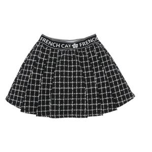 [프렌치캣(정상)]BK 트위드 주름 S/K(Q61DAS010)