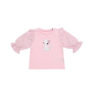 [프렌치캣(백)]PK 소매 배색 TS(Q32DKT300-NW)