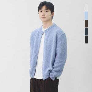 [스콰즈]스콰즈 남자 울혼방 라운드 니트 가디건 SXR050