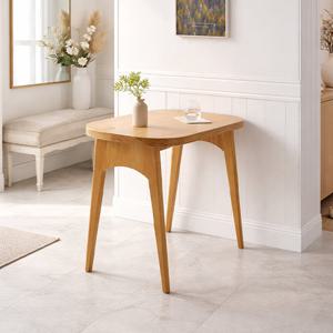 리코 소나무원목 타원형 입식 테이블 900