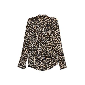 25FW Balmain Jabot Collar 레오파드 프린트 셔츠 FF1HR150SF10GBA TP572806662