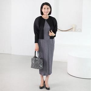 [쉬즈마담]J31781 아방 플리츠 가오리 숏가디건 50대 엄마옷