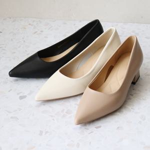 아리아 컴포트 쿠션 미끄럼방지 펌프스 미들힐 구두 5CM LS-6512