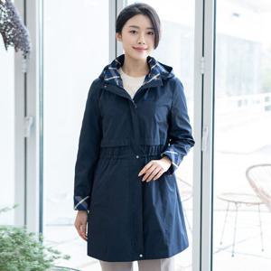 [모슬린]엄마옷 체크 후드 사파리 점퍼 613FGH608 마담/중년여성