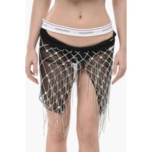 디스퀘어드2 숏 스커트 S72MA0964 S78410 961 Black