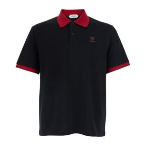 베르사체 코튼 피케 반팔 티셔츠 1024031 1A176812B9A0