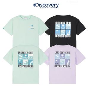 디스커버리키즈 DKRS73063 키즈 블록 그래픽 티셔츠