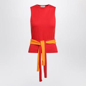 JW앤더슨 민소매 티셔츠 KW1455YN0459 Red