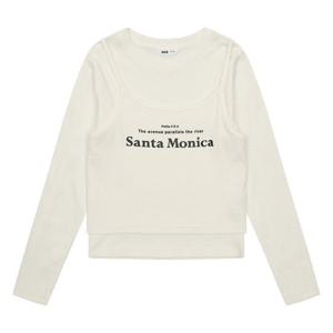 [소이]조끼 레이어드 골지 세트티 26S3461IV_OD