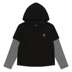 [소이]레이어드 슬림 후드티 26S1452BK_OD