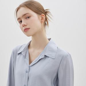 [씨씨콜렉트] 랩 스타일 레이어드 셔츠 블라우스_C261MSC006