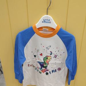 [리틀밥독][모다인천]무지개디노 티셔츠  H233MTS10CR_IC