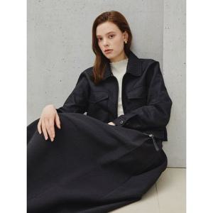 [아이잗컬렉션(피)]크랙 텍스처 집업 재킷 CS3A0JK281