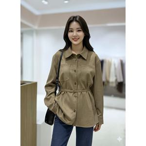 [숲]인조 스웨이드 셔츠형 자켓  SCRLE30W