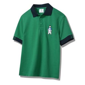 [JEEPKIDS(지프키즈)] 지프 베어 배색요꼬립 PK티셔츠 KP2TSU703GN