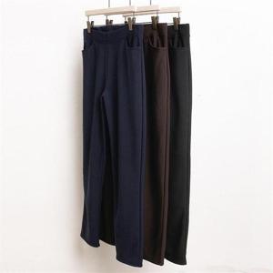 [강물처럼]빅사이즈사랑해요 0506RL012 정장핏 기모 밴딩 팬츠 J