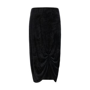 발렌티노 가라바니 미디 스커트 8B0RAEZ5A64 0NO BLACK