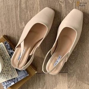 [로즈블로썸][멜팅브라운] 여자 슬링백 구두 여자 봄 신발 K099