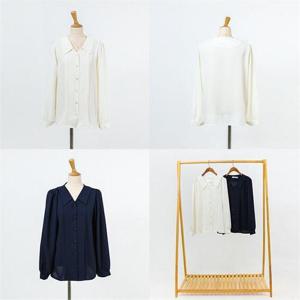 [강물처럼]빅사이즈 101 플랫셔링논블라우스 DWBC524 (6481960A)