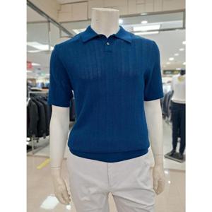 바쏘옴므 세이브존05 네이비면100%카라반팔니트 WSZ2WT33ANY3