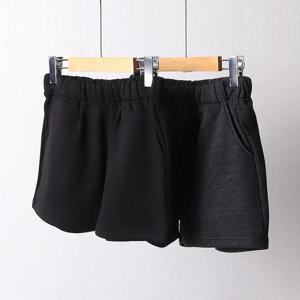 [강물처럼]빅사이즈사랑해요 7891L401 촉감굳기모면밴딩반바지 W