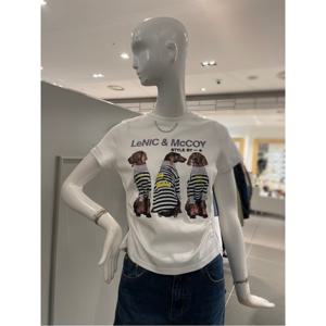 르니앤맥코이 반팔 강아지 삼형제 티셔츠 (MN05TS070FJY)