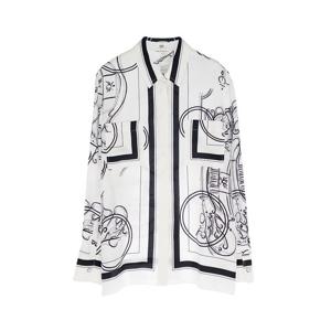 [엘러브] 새상품 에르메스 26SS 엑스리브리스 레브 클래식 셔츠 38 블랑나크르 6HA0247