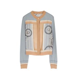 [엘러브] 새상품 에르메스 26SS 엑스리브리스 레브 롱슬리브 트윌렌 가디건 36 그리빠륄린 6HA0249