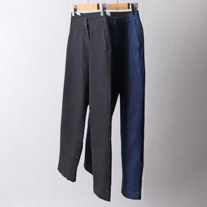 [강물처럼]빅사이즈사랑해요 I200L403 베이직뒤트임일자팬츠 LO