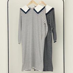 [강물처럼]빅사이즈사랑해요 Q823L403 마리캐주얼카라원피스 SM