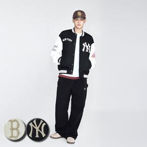 MLB 공용 코튼터치 절개 카고 와이드 팬츠 (3AWPB0461)