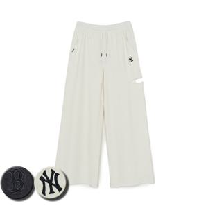 MLB 여성 베이직 컷아웃 워싱 와이드 팬츠 (3FPTB0661)