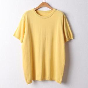 [강물처럼]아이우먼 로렌라운드반팔니트 EBD285M404 빅사이즈 (1