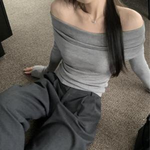 [의류] 여리핏 오프숄더 니트탑 JSD-1005308