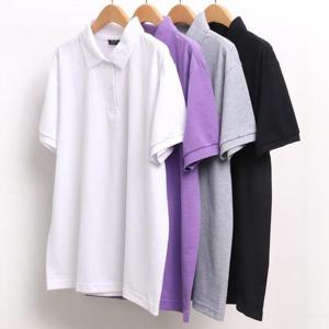 [강물처럼]빅사이즈사랑해요 4429L404 고급카라넥반팔티 PC (149