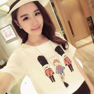 [강물처럼]빅사이즈사랑해요 R028L404 장난감병정캐릭터반팔티 D