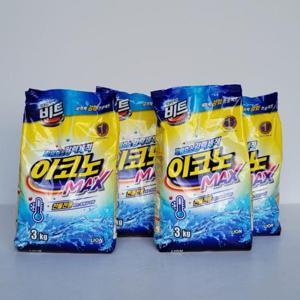 깔끔한 라이온 비트 이코노맥스 리필형 찬물전용 3kg 4개