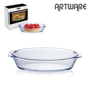 그라탕용기 오븐락 내열유리 원형 그라탕기 오븐용기 700ml