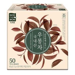 우롱차 국내산 50티백 녹차원 1.2gX50T