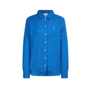 헤지스 여성 26SS 아이코닉 레귤러핏 린넨 셔츠 블루 HSSH6BC30B2