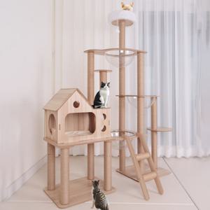 딩동펫 고양이 보울 하우스 스크래쳐 캣타워