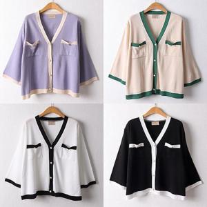 [강물처럼]위쉬몰 RM 진주브이넥칠부가디건(D530H508) 빅사이즈