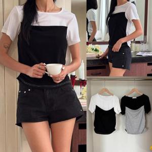 [강물처럼]위쉬몰 YP 튜브탑레이어드티셔츠(V039H508) 빅사이즈