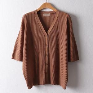 [강물처럼]아이우먼 심플골지썸머가디건 RMF024M507 빅사이즈 (3