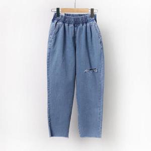 [강물처럼]빅사이즈청바지 9846L507 쫀쫀밴딩빈티지배기 LO (399