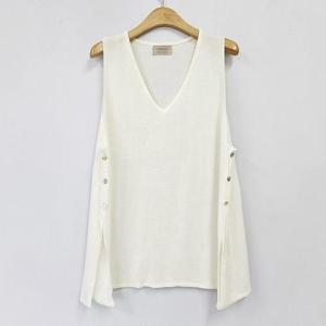 [강물처럼]아이우먼 캐주얼사이드단추조끼 RMS545M507 빅사이즈