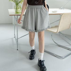 [강물처럼]아이우먼 가드닝프릴끈밴딩숏팬츠 GOV010M507 빅사이