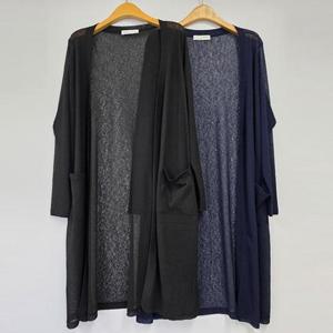 [강물처럼]빅사이즈오픈가디건 T990L507 제니루즈숄골지가디건 I