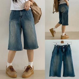 [강물처럼]위쉬몰 LO 힙한워싱버뮤다팬츠193(U958H507) 빅사이즈