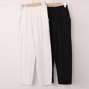 [강물처럼]빅사이즈배기팬츠 U718L507 핫썸머슬랙스밴딩바지 LY